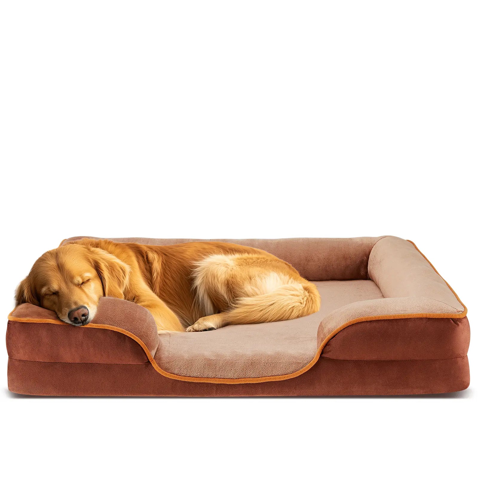 Orthopedic Memory Foam Dog Bed for Large Breeds - Cushioning, Firm Joint Relief Support, Washable Removable Cover, Non-Slip Base, Waterproof Pet Sofa Couch