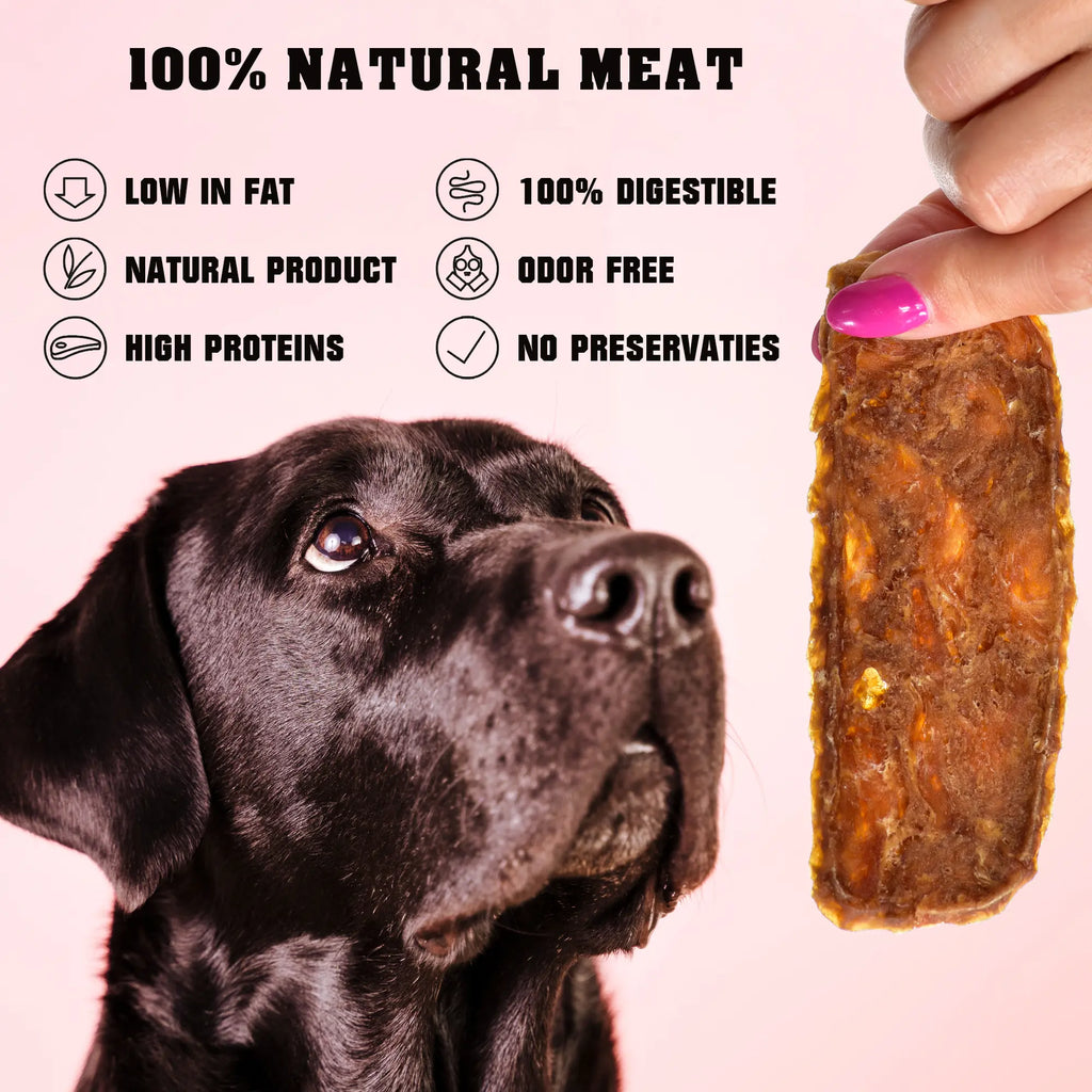 Chicken Jerky Dog Treats 1.5 Lb - All Natural High Protein Dried Strips