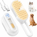 Cat Steam Brush for Shedding, 4 in 1 Brushs with Foldable Handle, Steam Brushs for Cats, Spritz Defur Comb for Cats, Water Brush for Cat, Pet Spray Hair Removal Comb